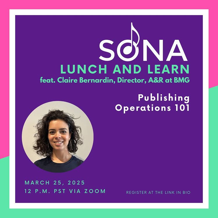 SONA Lunch and Learn featuring Claire Bernardin