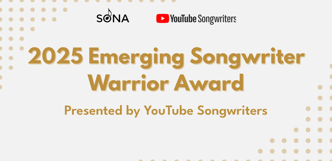 Songwriters of North America (SONA) Introduces the Emerging Songwriter Warrior Award Presented by YouTube Songwriters