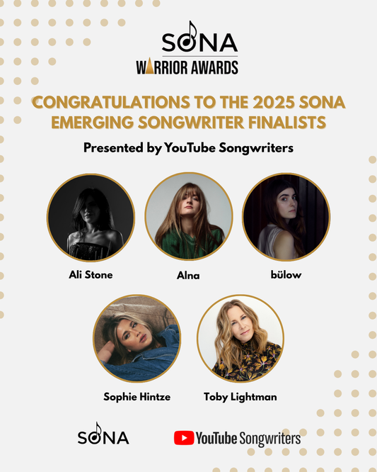 Image of 2025 SONA Emerging Songwriter Finalists 